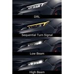 Archaic,Headlights,2016-2021,Honda,Civic,Sedan,Hatchback,Sequential,DRL