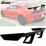 16-23 Chevy Camaro ZL1 1LE Style ABS Unpainted Black Trunk Spoiler