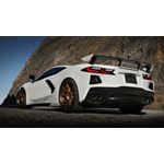 Borla 2020-2024 Chevrolet Corvette C8 6.2 ATAK 3in Exhaust System Dual Round Rolled A/C Black Chrome