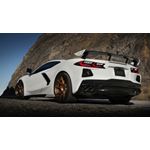 Borla 20-24 Chevrolet Corvette C8 6.2L ATAK 3in Exhaust System Dual Round A/C Black Chrome Tips