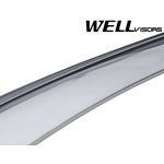 WELLVISORS,TAPED,ON,WINDOW,DEFLECTORS,FOR,INFINITI,FX35,FX45,03-08,WITH,BLACK,TRIM