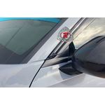 BaysonR MU Style Window Visors w/ Black Trims For 2022-2025 Honda Civic (4Dr Sedan/5Dr Hatchback)/Ci