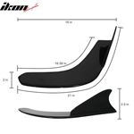 Universal Fit Carbon Fiber CF Winglet Type 1 Front Bumper Lip Splitter Diffuser