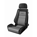 RECARO SEAT CLASSIC SPECIALIST LX BLACK LEATHER/HOUNDSTOOTH