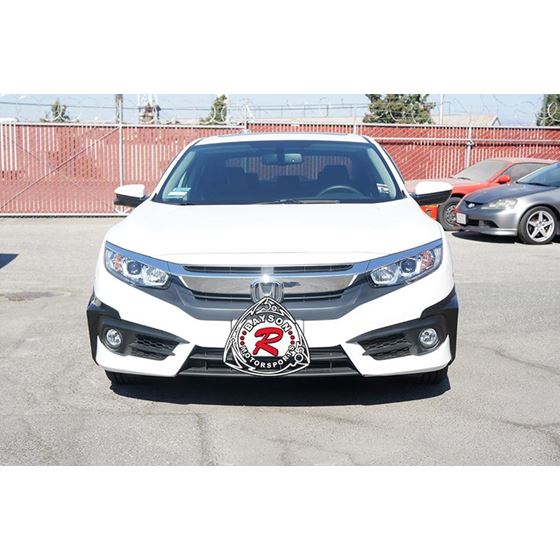 Bayson R ,2016-2018, Honda ,Civic ,Sedan, A Style, Front, Splitters,racing bee