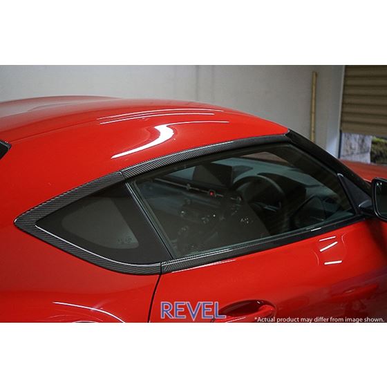 Revel,GT,Dry,Carbon,Door,Window,Moulding,Cover,Set,Toyota,Supra,A90,2020+