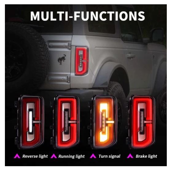 Archaic,Full,LED,Tail,Lights,Assembly,For,Ford,Bronco,2021+,All,Versions,2,4-door