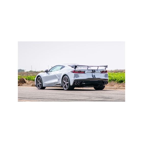 Borla 20-24 Chevrolet Corvette C8 6.2L ATAK 3in Exhaust System Dual Round A/C Tips 4inx 4.75in