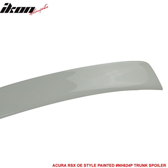 IkonMotorsports,02-06,Acura,RSX,OE,Style,Trunk,Spoiler,Painted,#NH624P,Premium,White,Pearl