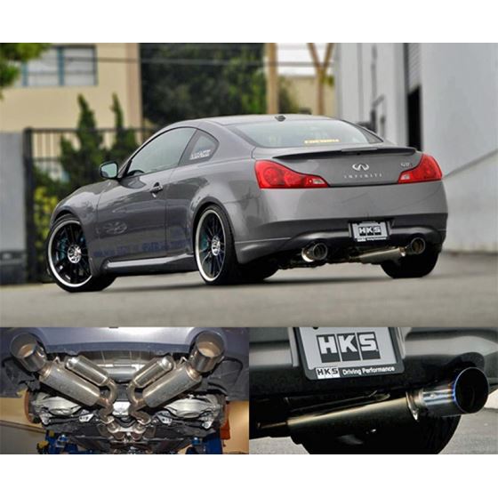 HKS Hi-Power Dual Exhaust System Infiniti G37 Coupe 2008