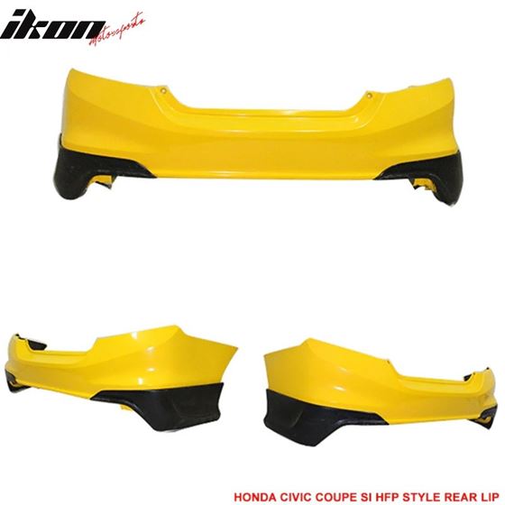 Ikonmotorsports 2012-2013 Civic Coupe Si Only HF-P Style Rear Aprons Lip PU