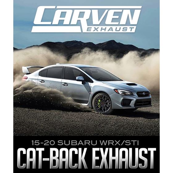 CARVEN EXHAUST RALLY SERIES CAT-BACK KIT: 2015–2020 SUBARU WRX/STI
