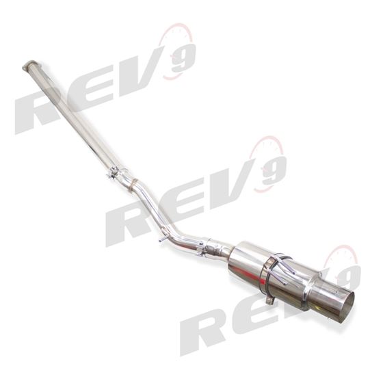 Single Exit Cat-Back Exhaust Kit, Stainless Steel, 3 Inch Pipe, Mitsubishi Evolution X 08-15