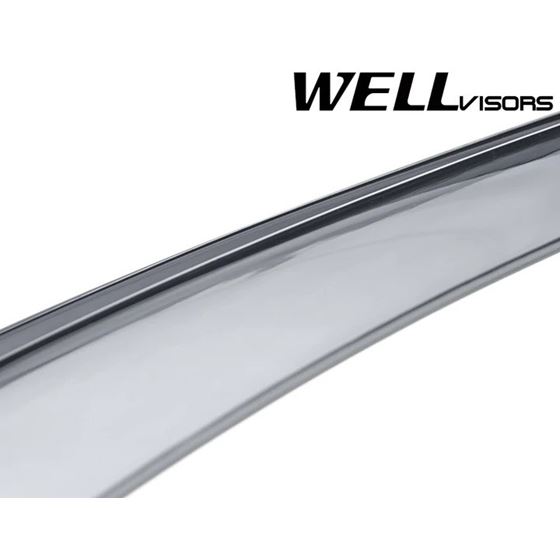 WELLVISORS,TAPED,ON,WINDOW,DEFLECTORS,FOR,INFINITI,FX35,FX45,03-08,WITH,BLACK,TRIM