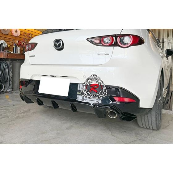 BaysonR MP Style Rear Lip For 2019-2025 Mazda-3 (5Dr Hatchback)