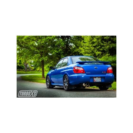 TurboXS Catback Exhaust System 4in Polished Stainless Tip - Subaru WRX 2002-2007 / STI 2004-2007