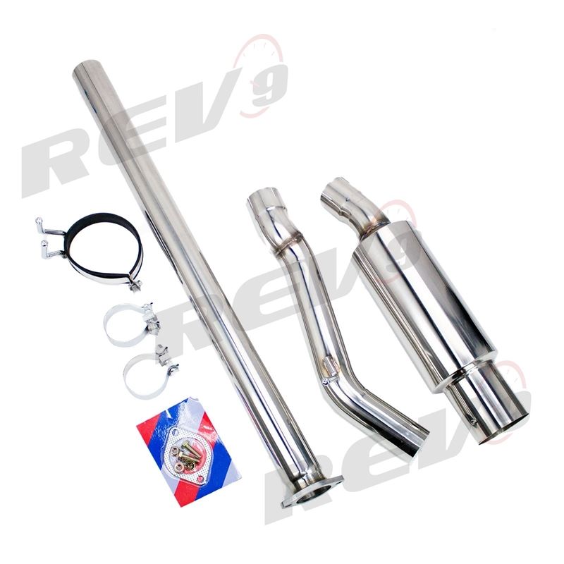 Single Exit Cat-Back Exhaust Kit, Stainless Steel,