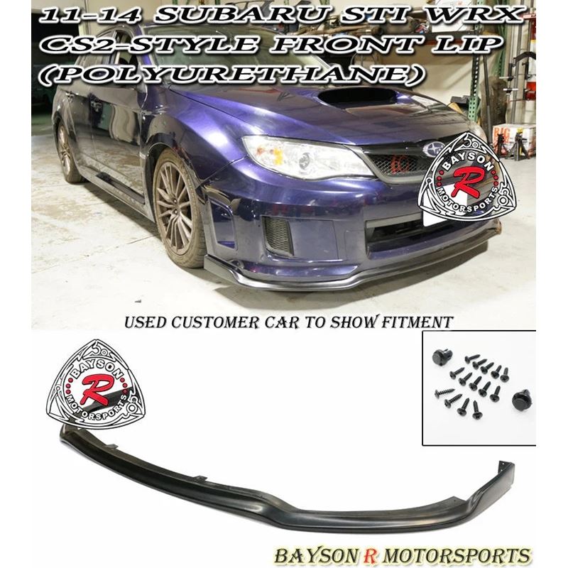 CS2 Style Front Lip For 2011-2014 Subaru WRX Sti