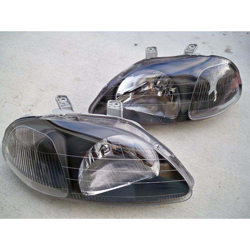 Headlight Honda Civic 99-00 2/3/4D BLACK JDM HOUSI