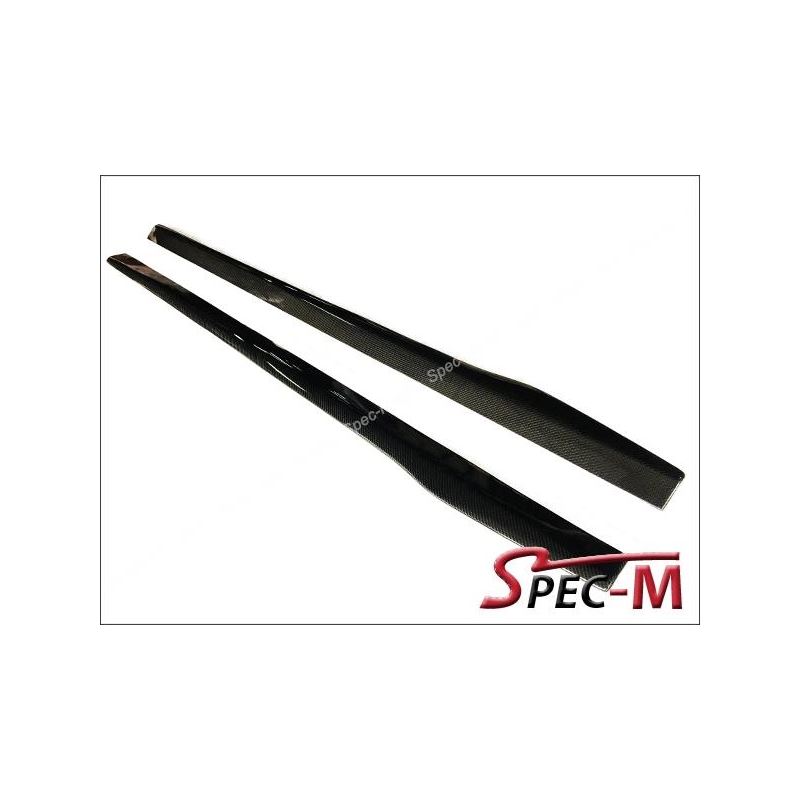 GTX Style Carbon Fiber Side Skirts Extension Lip F