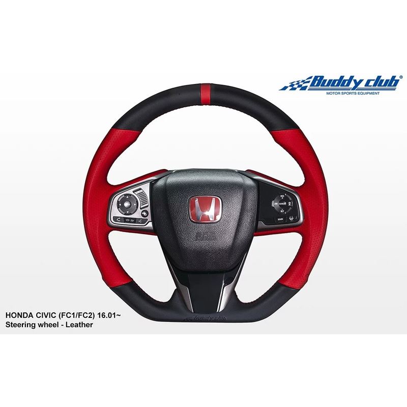 Buddy Club Steering Wheel P1 Spec 16+ Honda Civic 
