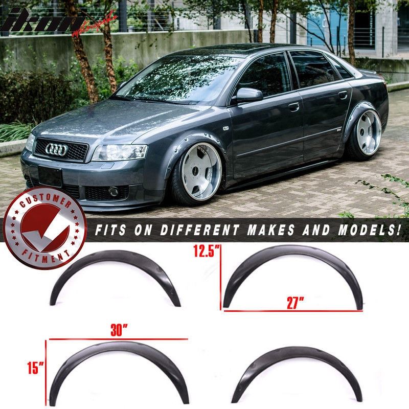 Universal Fender Flares 4 Piece Flexible Yet Durab