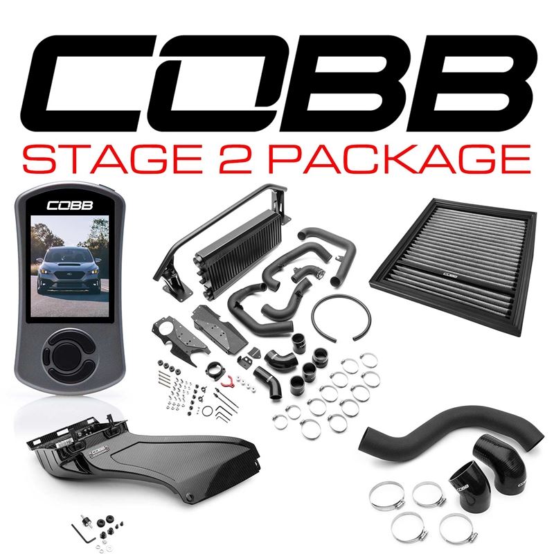 COBB Subaru Stage 2 Power Package Black (FMIC) WRX