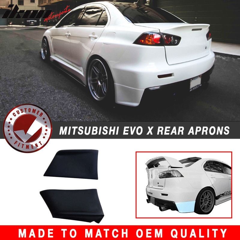 08-15 Lancer Evolution X EVO 10 Rear Bumper Spats 