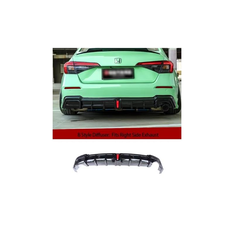 2022+ Honda Civic Sedan Yofer V2 Rear Diffuser (BL