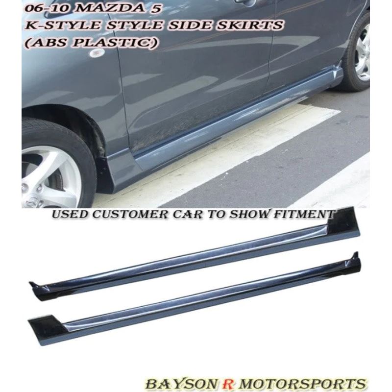 Bayson R K Style Side Skirts For 2006-2015 Mazda 5