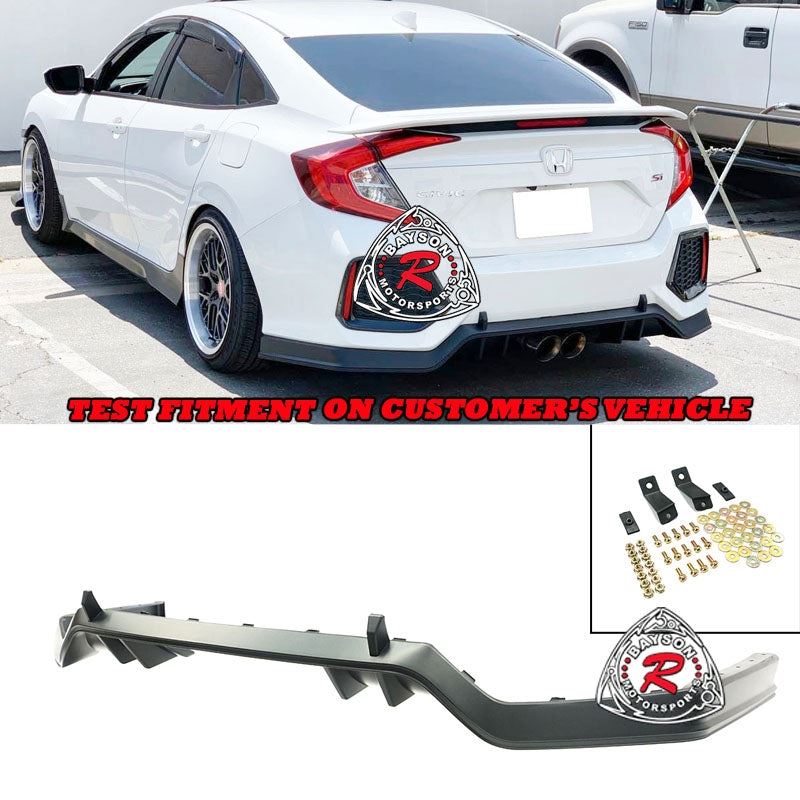 Bayson R TR Style Rear Lip For 2017-2020 Honda Civ