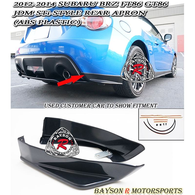 Bayson R ST Style Rear Aprons For 2012-2021 Subaru