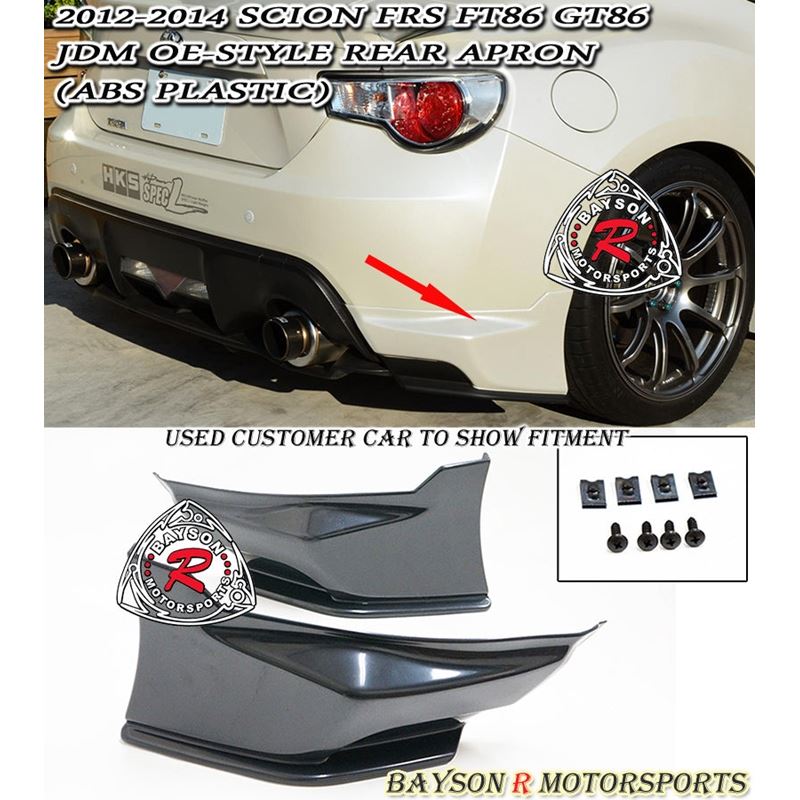 Bayson R OE Style Rear Aprons For 2012-2021 Subaru