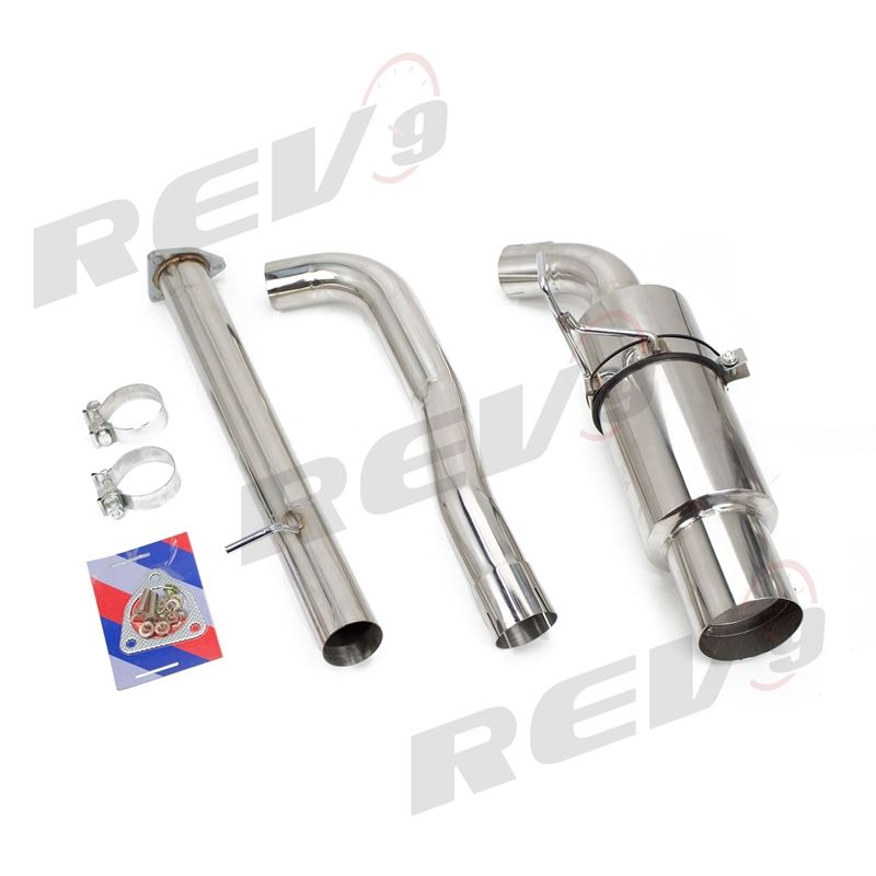 Single Exit Cat-Back Exhaust Kit, Stainless, 2.75"