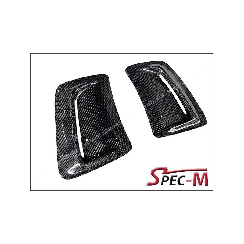 Carbon Fiber Front Bumper Vent Cover For 2012-2014