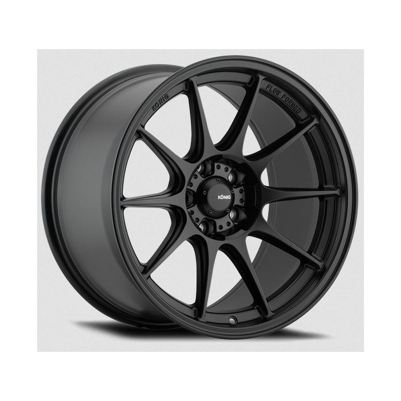 KONIG DEKAGRAM 18X8.5 5X108 ET43 SEMI-MATTE BLACK