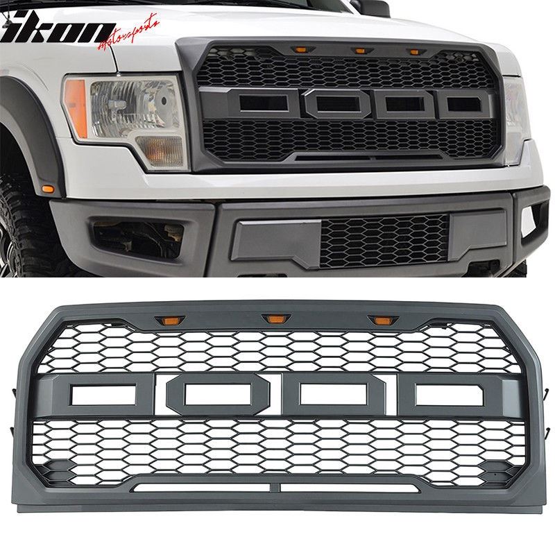 15-17 Ford F150 Raptor Style Front Bumper Grille H