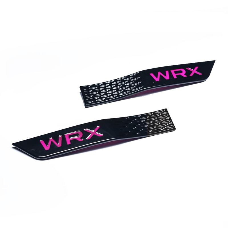 Fender Badge Ornament Set Gloss Black w/ Pink WRX 