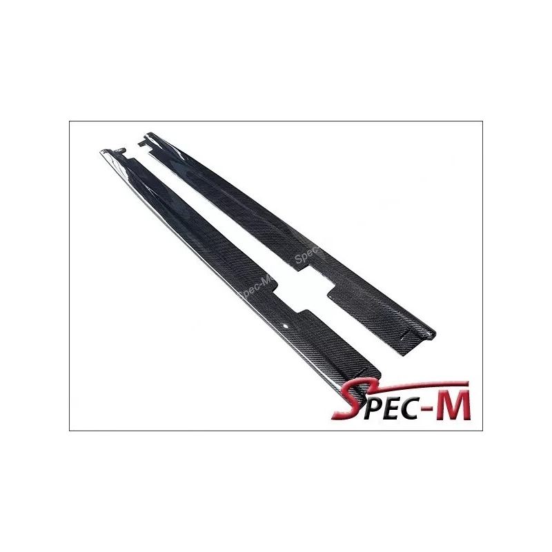 DP Style Carbon Fiber Side Skirts Add-On Lip For 2