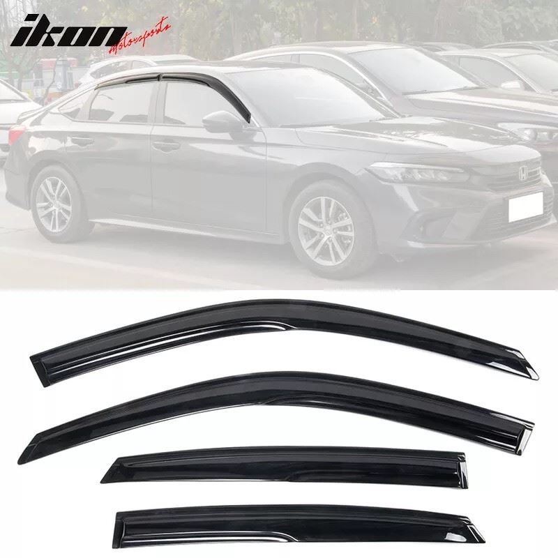 22-25 Honda Civic Sedan Mugen Style Window Visors 