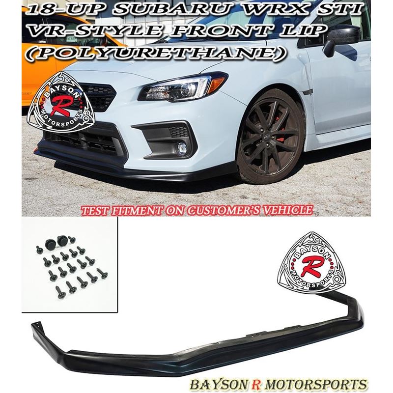 18-20 SUBARU WRX STI VR-STYLE FRONT LIP (POLYURETH