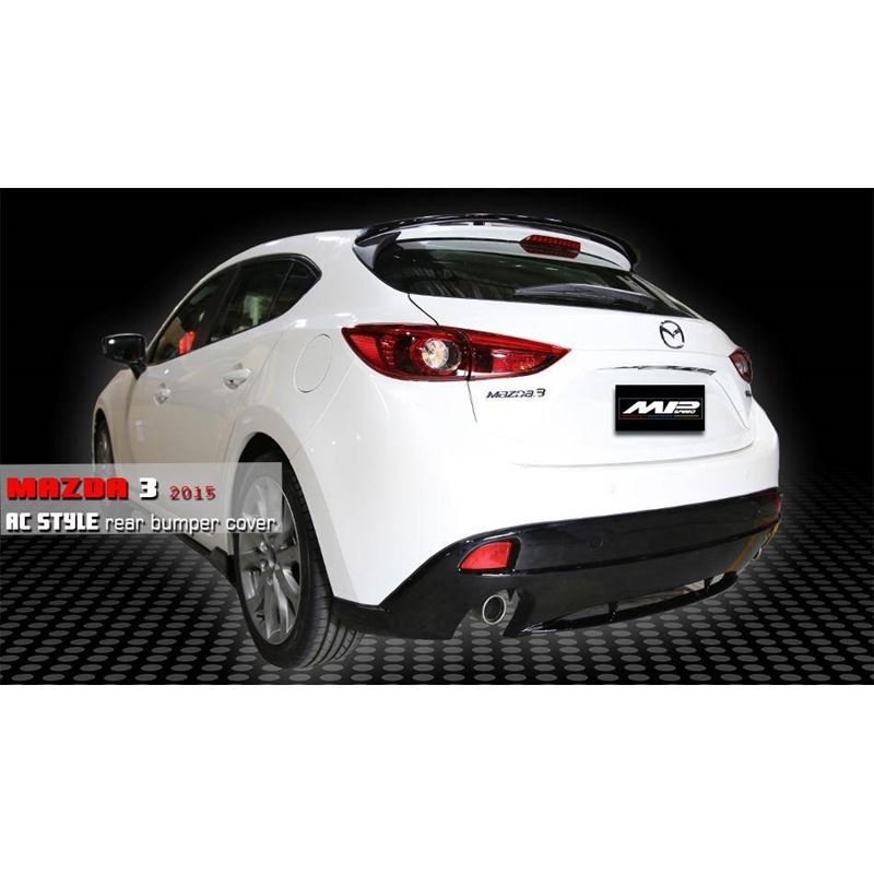 2014-2016 Mazda 3 5D MZ Rear Lip - Dual Exhaust