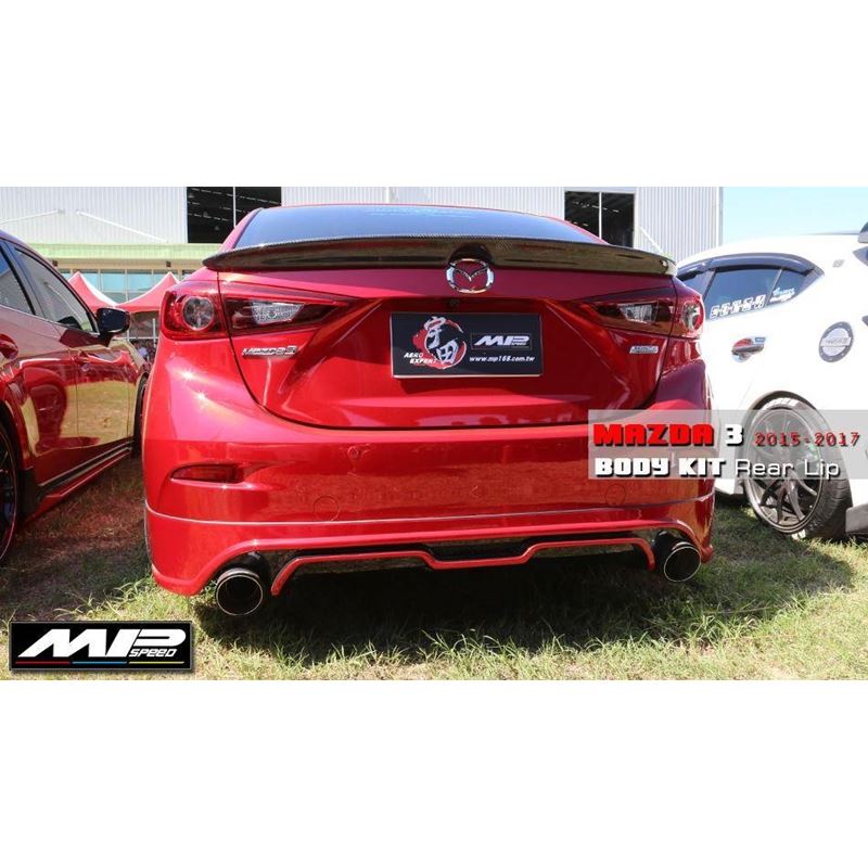2014-2018 Mazda 3 Sedan MK Style Rear Lip Diffuser