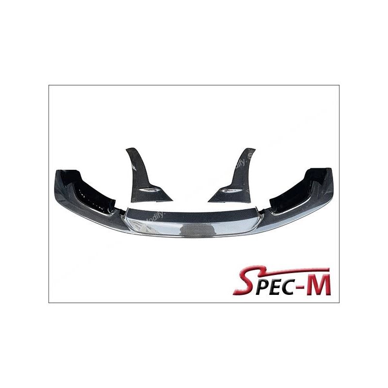 L Style Carbon Fiber Front Bumper Splitter Lip 3PC