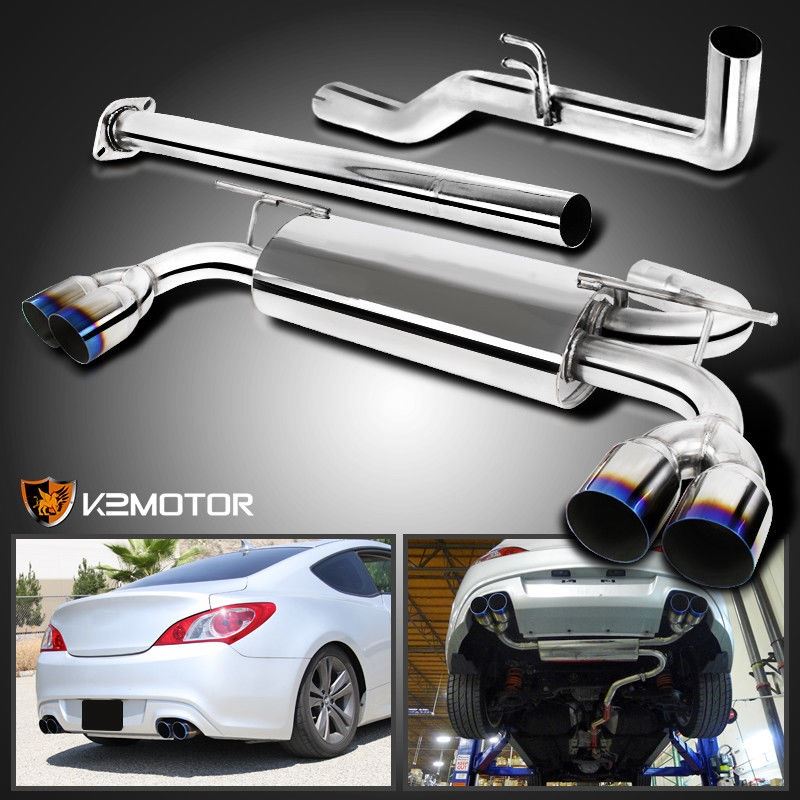 09-14 Genesis Coupe 2.0T Stainless Steel Catback E