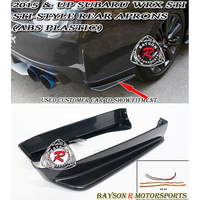 15-20 SUBARU WRX STI STI-STYLE REAR BUMPER APRON L