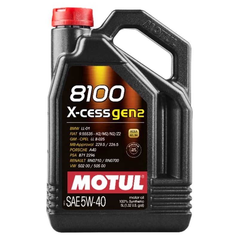 Motul 5W-40 X-Cess Oil Change Package - 2015-2021