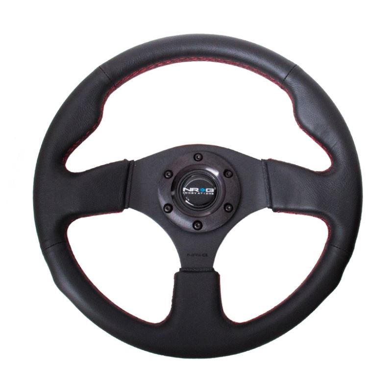 NRG Reinforced Steering Wheel (320mm) Leather w/Re