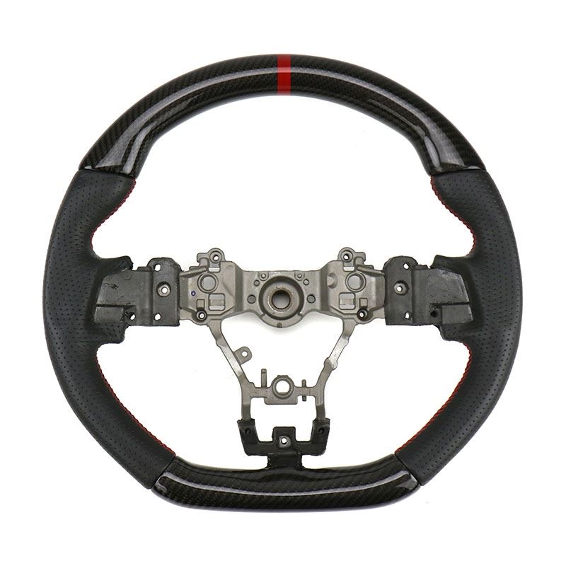 FactionFab Steering Wheel Carbon and Leather Subar