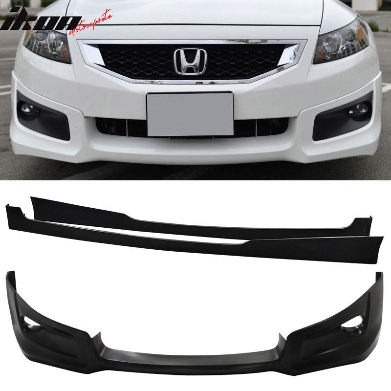 Fits 08-10 Accord 2D Coupe HFP PU Front Bumper Lip